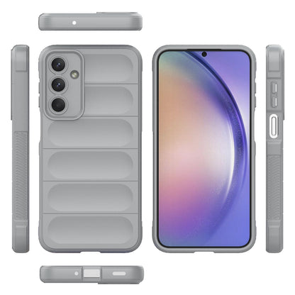 Samsung Galaxy M35 Magic Shield TPU + Flannel Protective Phone Case Cover, Shockproof Scratch Resistant