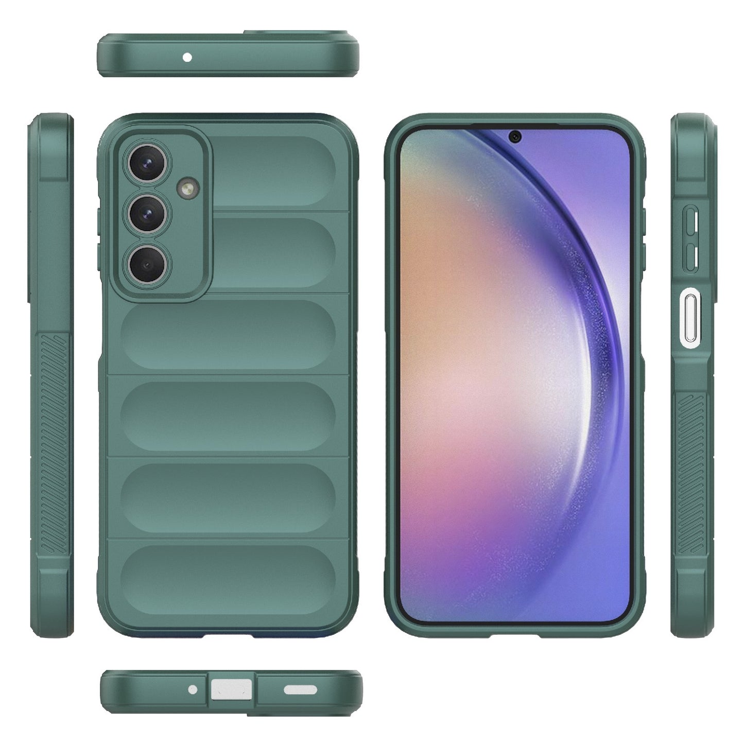 Samsung Galaxy M35 Magic Shield TPU + Flannel Protective Phone Case Cover, Shockproof Scratch Resistant
