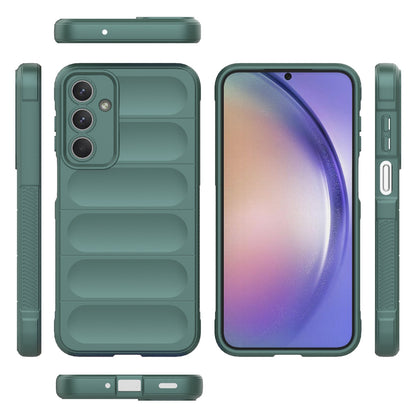 Samsung Galaxy M35 Magic Shield TPU + Flannel Protective Phone Case Cover, Shockproof Scratch Resistant