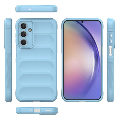 Samsung Galaxy M35 Magic Shield TPU + Flannel Protective Phone Case Cover, Shockproof Scratch Resistant