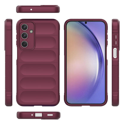 Samsung Galaxy M35 Magic Shield TPU + Flannel Protective Phone Case Cover, Shockproof Scratch Resistant
