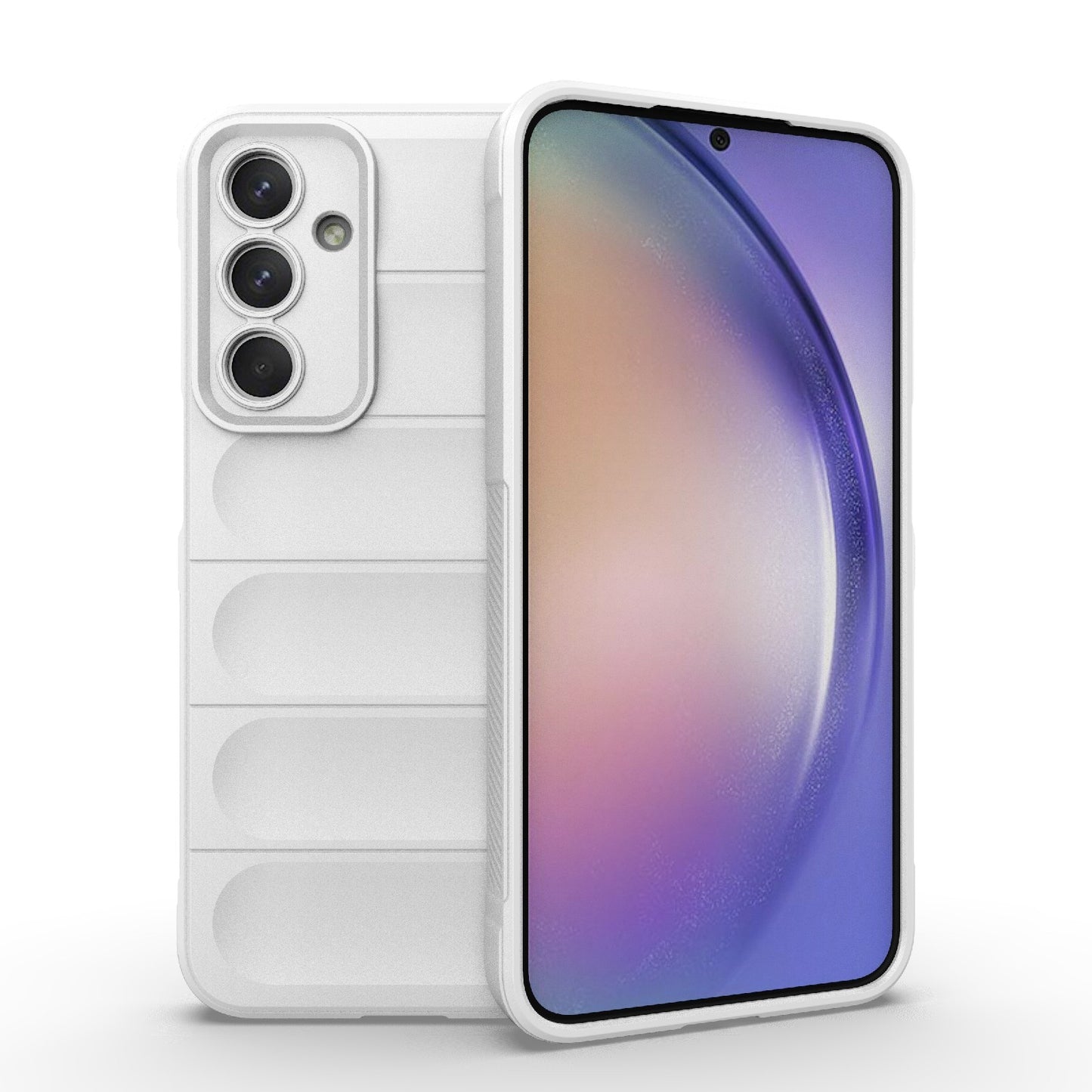 Samsung Galaxy M35 Magic Shield TPU + Flannel Protective Phone Case Cover, Shockproof Scratch Resistant