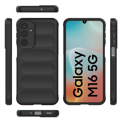 Samsung Galaxy M16 5G Magic Shield TPU + Flannel Protective Phone Case Cover, Shockproof Scratch Resistant