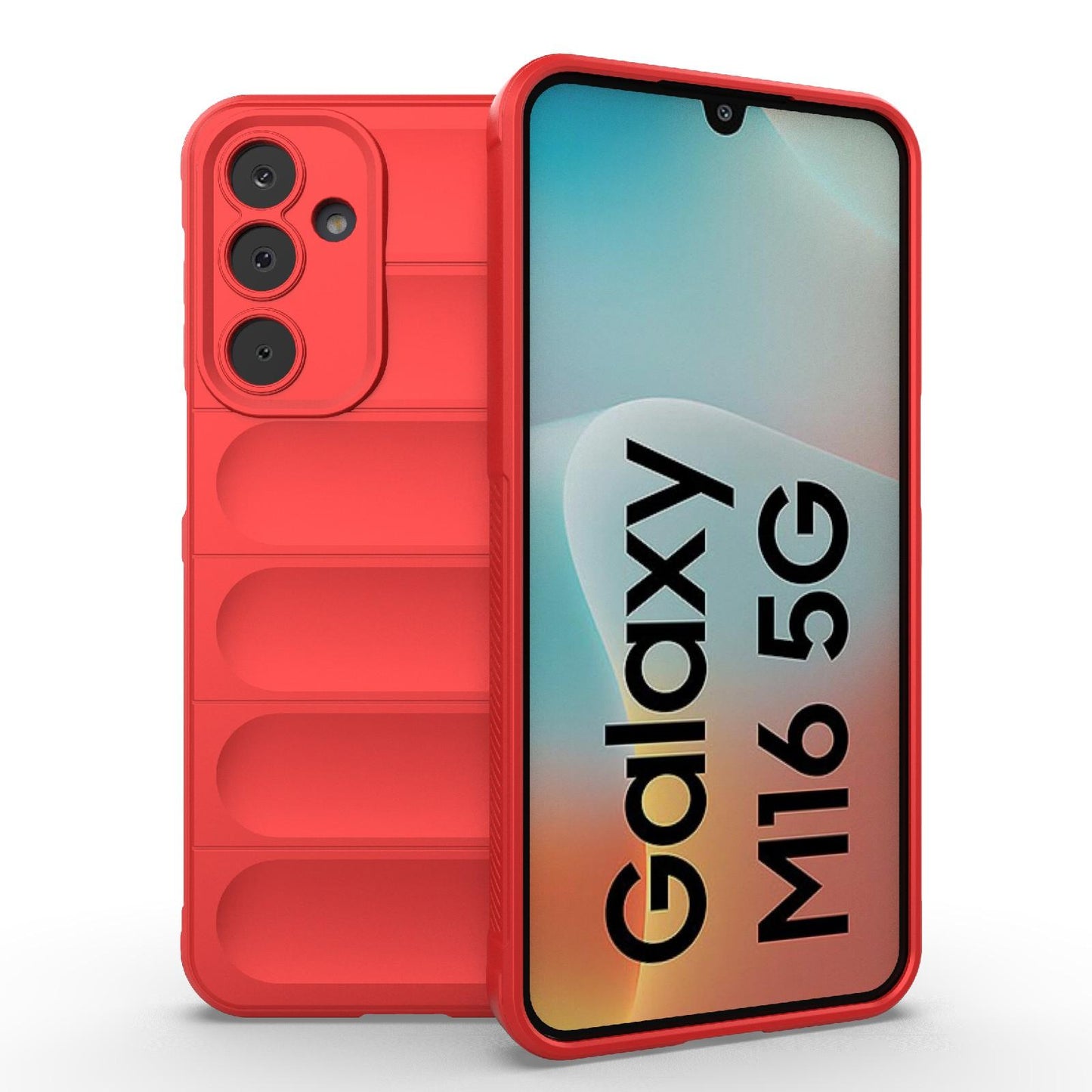 Samsung Galaxy M16 5G Magic Shield TPU + Flannel Protective Phone Case Cover, Shockproof Scratch Resistant