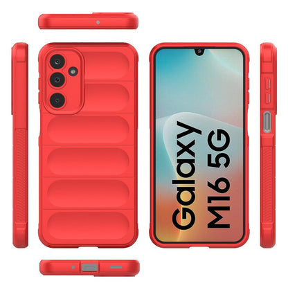 Samsung Galaxy M16 5G Magic Shield TPU + Flannel Protective Phone Case Cover, Shockproof Scratch Resistant