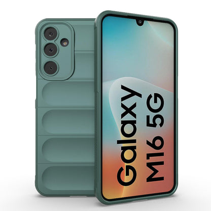 Samsung Galaxy M16 5G Magic Shield TPU + Flannel Protective Phone Case Cover, Shockproof Scratch Resistant