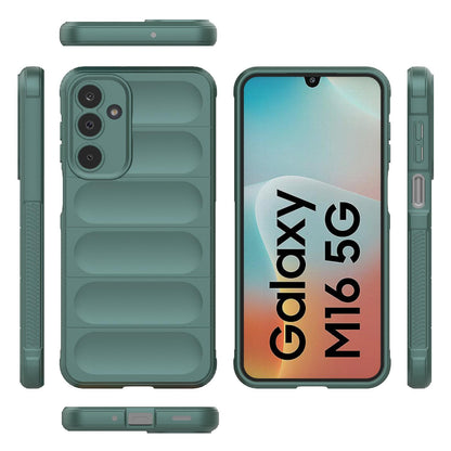 Samsung Galaxy M16 5G Magic Shield TPU + Flannel Protective Phone Case Cover, Shockproof Scratch Resistant