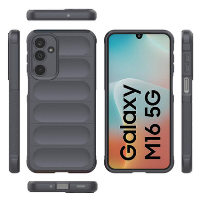 Samsung Galaxy M16 5G Magic Shield TPU + Flannel Protective Phone Case Cover, Shockproof Scratch Resistant
