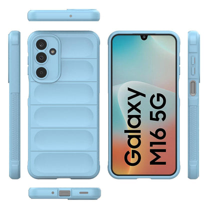 Samsung Galaxy M16 5G Magic Shield TPU + Flannel Protective Phone Case Cover, Shockproof Scratch Resistant