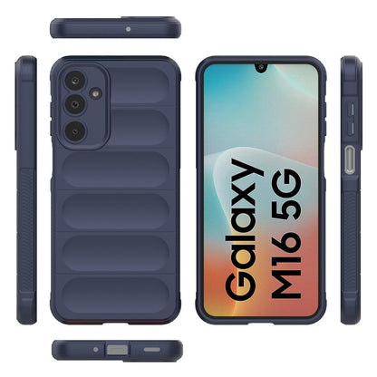 Samsung Galaxy M16 5G Magic Shield TPU + Flannel Protective Phone Case Cover, Shockproof Scratch Resistant
