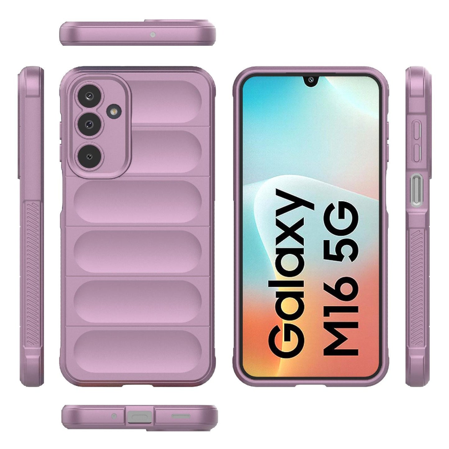 Samsung Galaxy M16 5G Magic Shield TPU + Flannel Protective Phone Case Cover, Shockproof Scratch Resistant