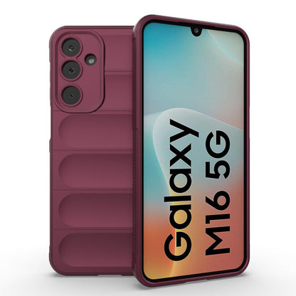 Samsung Galaxy M16 5G Magic Shield TPU + Flannel Protective Phone Case Cover, Shockproof Scratch Resistant