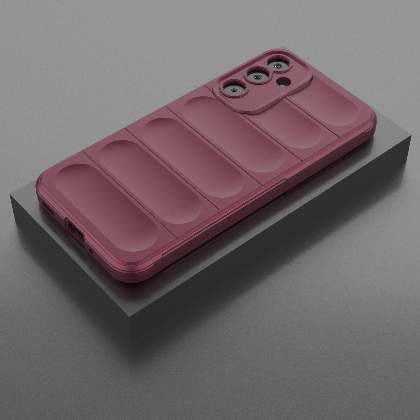 Samsung Galaxy M16 5G Magic Shield TPU + Flannel Protective Phone Case Cover, Shockproof Scratch Resistant