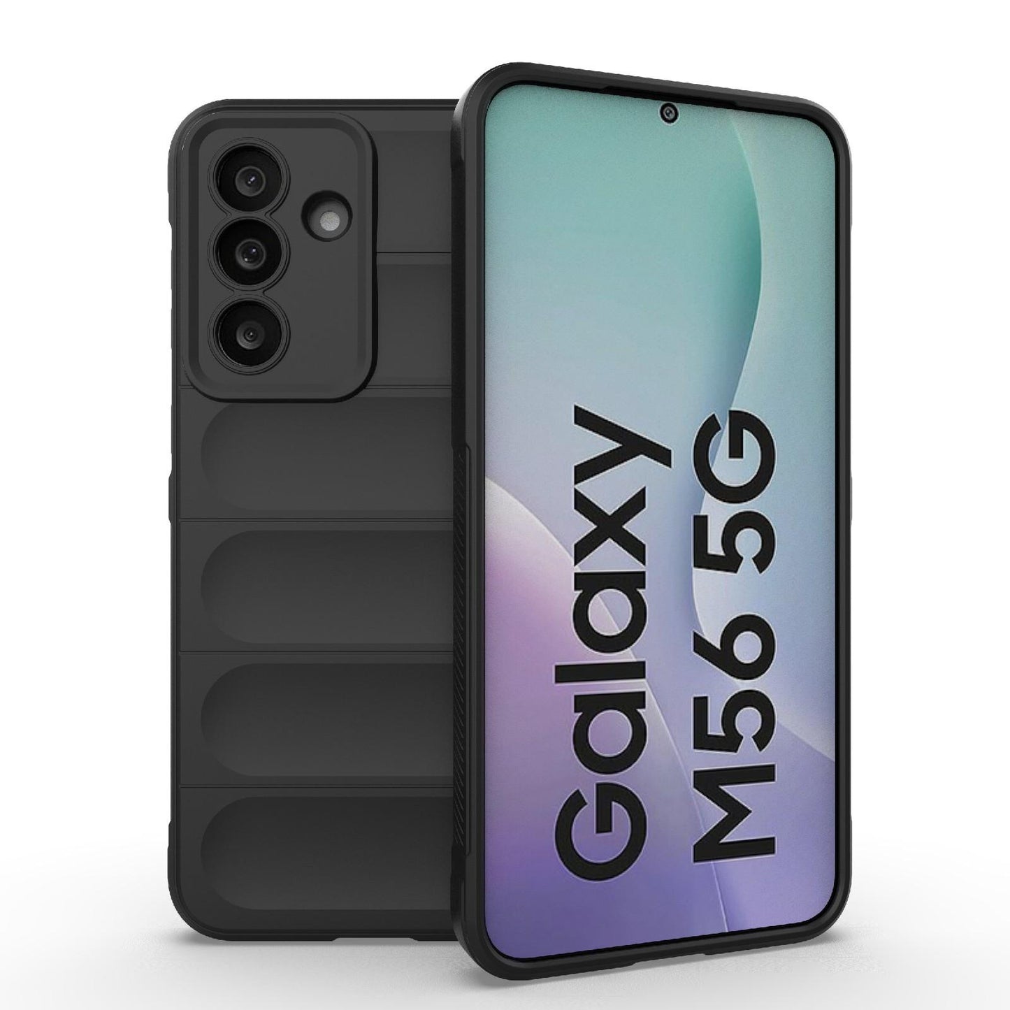 Samsung Galaxy M56 5G Magic Shield TPU + Flannel Protective Phone Case Cover, Shockproof Scratch Resistant