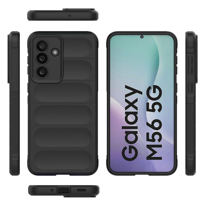Samsung Galaxy M56 5G Magic Shield TPU + Flannel Protective Phone Case Cover, Shockproof Scratch Resistant