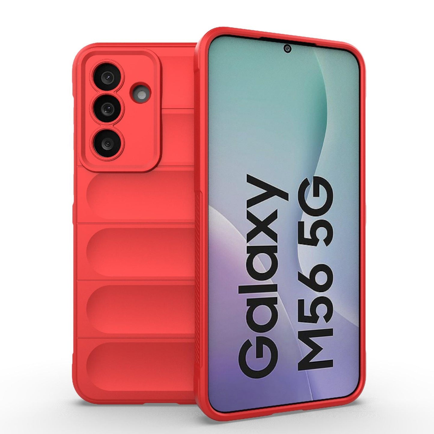 Samsung Galaxy M56 5G Magic Shield TPU + Flannel Protective Phone Case Cover, Shockproof Scratch Resistant