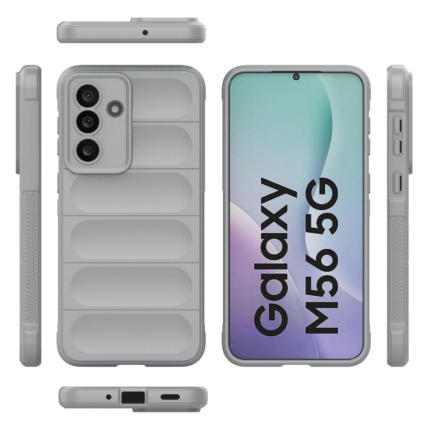 Samsung Galaxy M56 5G Magic Shield TPU + Flannel Protective Phone Case Cover, Shockproof Scratch Resistant