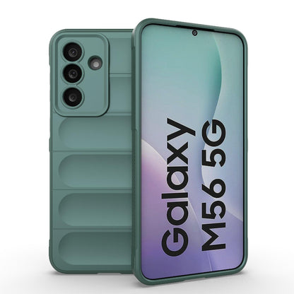 Samsung Galaxy M56 5G Magic Shield TPU + Flannel Protective Phone Case Cover, Shockproof Scratch Resistant