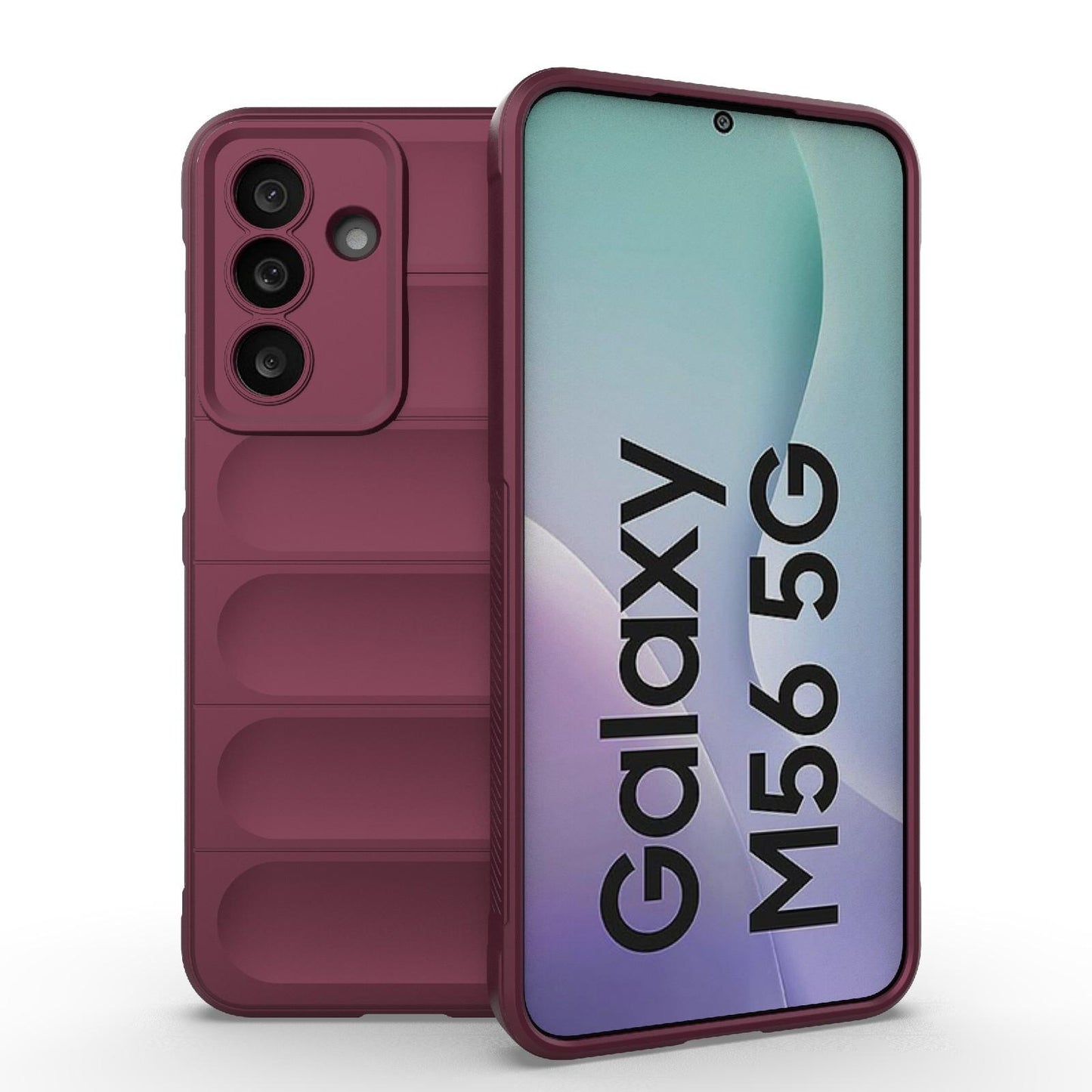 Samsung Galaxy M56 5G Magic Shield TPU + Flannel Protective Phone Case Cover, Shockproof Scratch Resistant