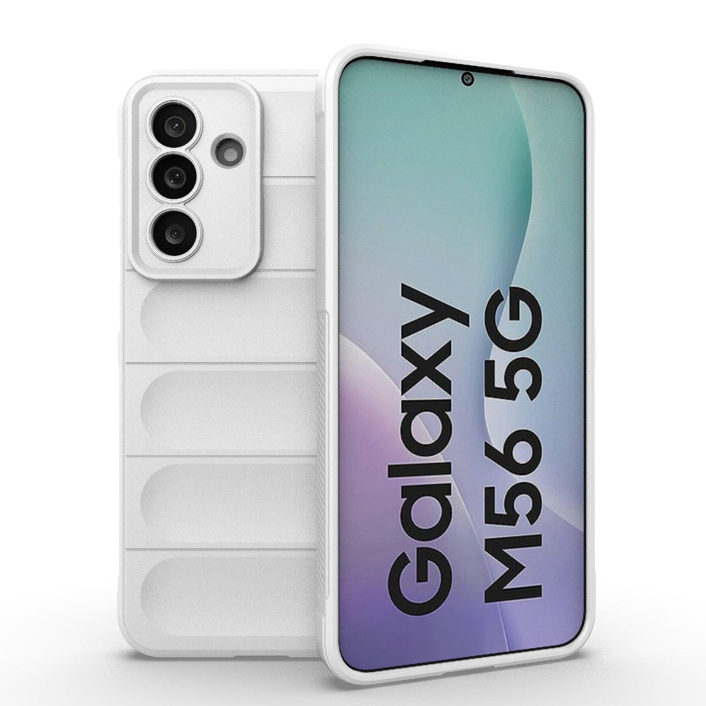 Samsung Galaxy M56 5G Magic Shield TPU + Flannel Protective Phone Case Cover, Shockproof Scratch Resistant