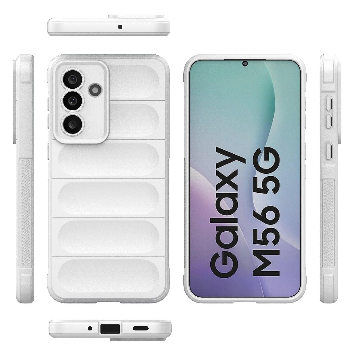 Samsung Galaxy M56 5G Magic Shield TPU + Flannel Protective Phone Case Cover, Shockproof Scratch Resistant