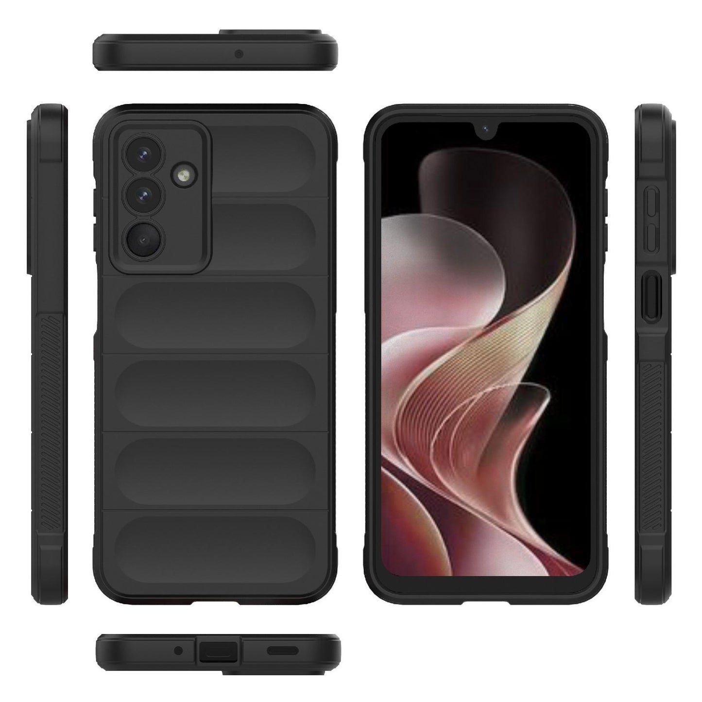 Samsung Galaxy M36 5G Magic Shield TPU + Flannel Protective Phone Case Cover, Shockproof Scratch Resistant