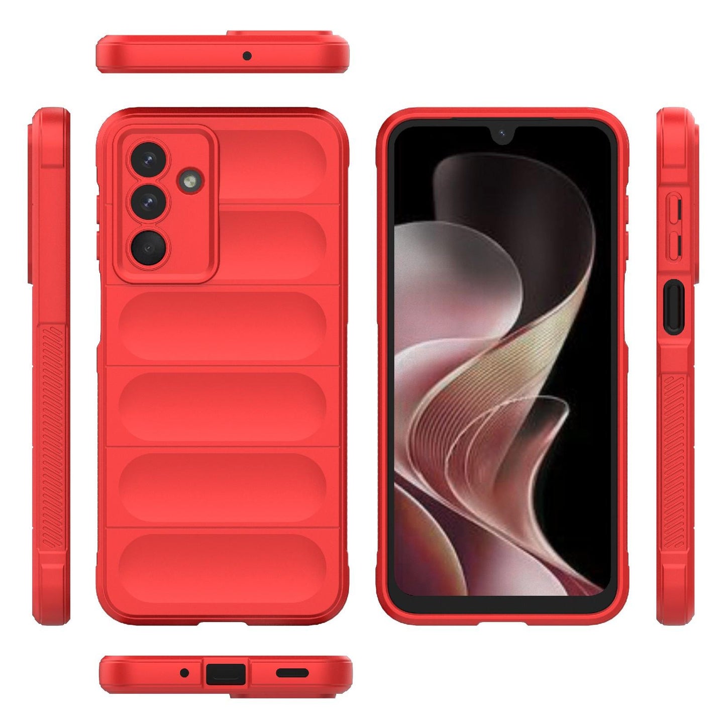 Samsung Galaxy M36 5G Magic Shield TPU + Flannel Protective Phone Case Cover, Shockproof Scratch Resistant