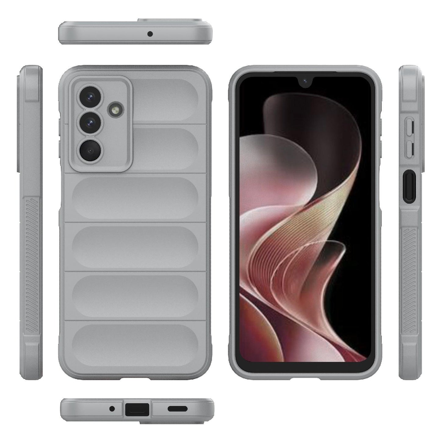 Samsung Galaxy M36 5G Magic Shield TPU + Flannel Protective Phone Case Cover, Shockproof Scratch Resistant