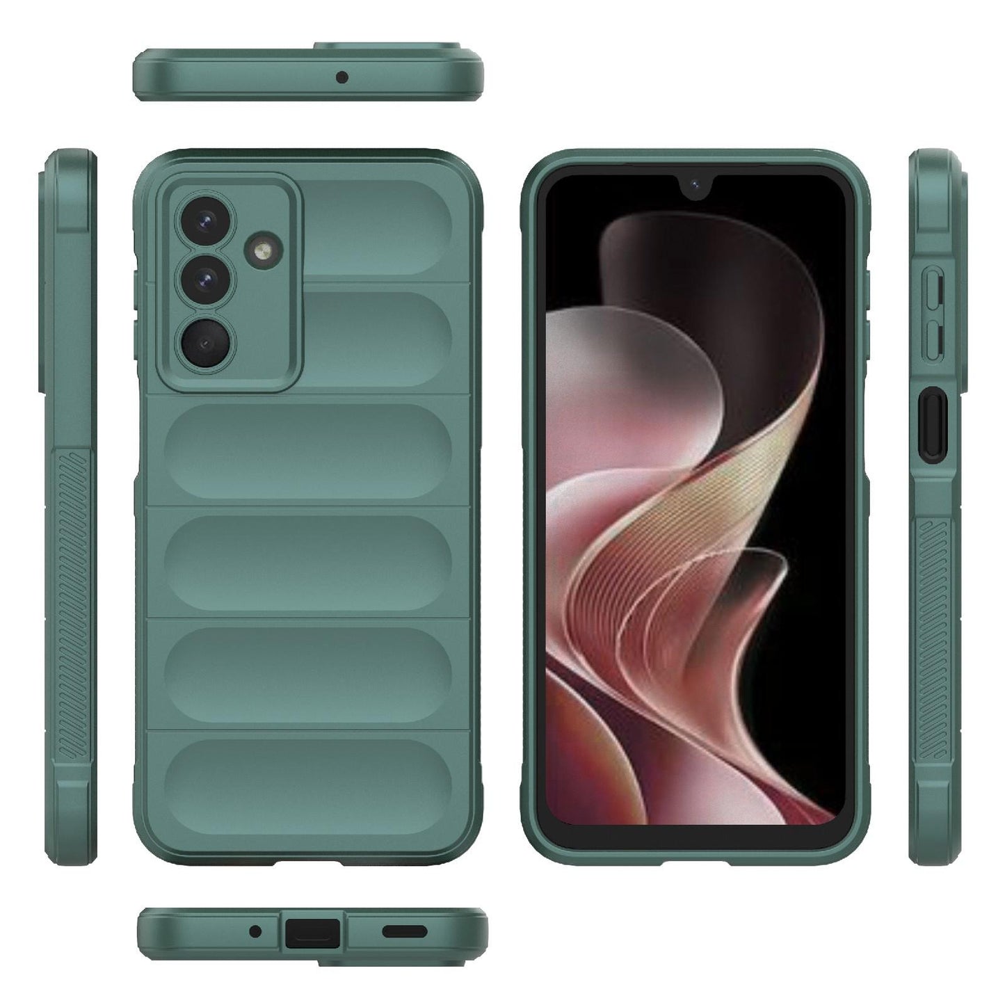 Samsung Galaxy M36 5G Magic Shield TPU + Flannel Protective Phone Case Cover, Shockproof Scratch Resistant