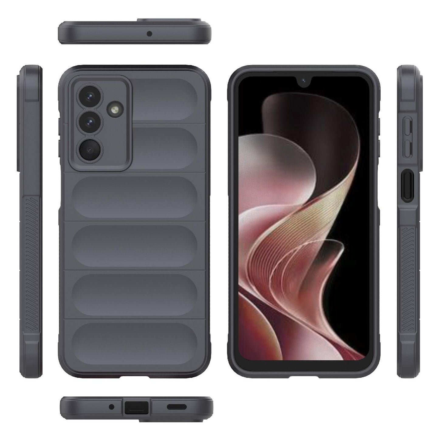 Samsung Galaxy M36 5G Magic Shield TPU + Flannel Protective Phone Case Cover, Shockproof Scratch Resistant
