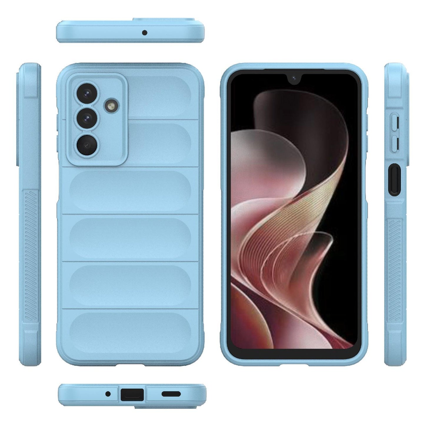 Samsung Galaxy M36 5G Magic Shield TPU + Flannel Protective Phone Case Cover, Shockproof Scratch Resistant
