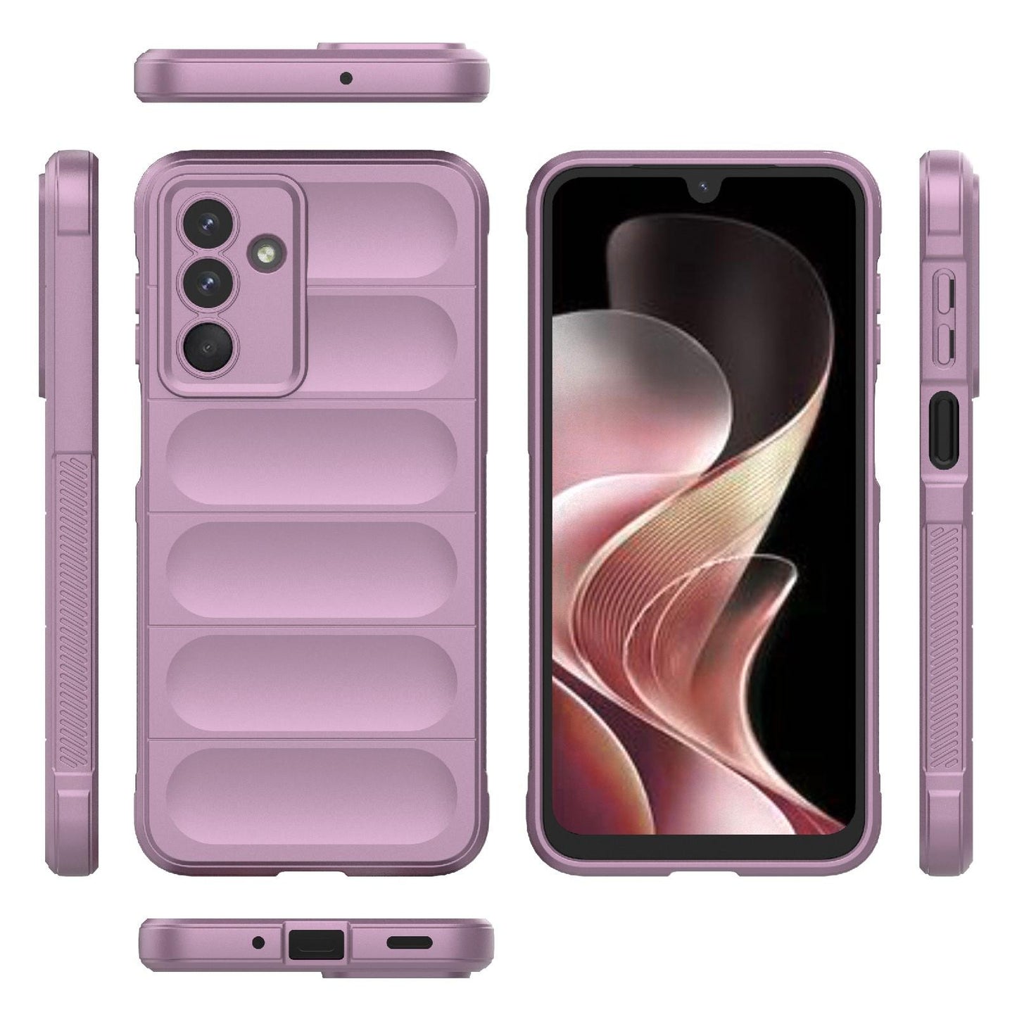 Samsung Galaxy M36 5G Magic Shield TPU + Flannel Protective Phone Case Cover, Shockproof Scratch Resistant