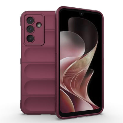 Samsung Galaxy M36 5G Magic Shield TPU + Flannel Protective Phone Case Cover, Shockproof Scratch Resistant