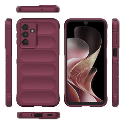 Samsung Galaxy M36 5G Magic Shield TPU + Flannel Protective Phone Case Cover, Shockproof Scratch Resistant