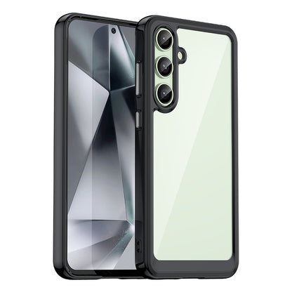 Samsung Galaxy S24 FE 5G Acrylic Hybrid TPU Protective Phone Case, Colourful Series Shockproof Cover