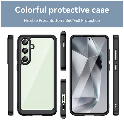 Samsung Galaxy S24 FE 5G Acrylic Hybrid TPU Protective Phone Case, Colourful Series Shockproof Cover