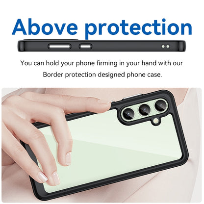Samsung Galaxy S24 FE 5G Acrylic Hybrid TPU Protective Phone Case, Colourful Series Shockproof Cover