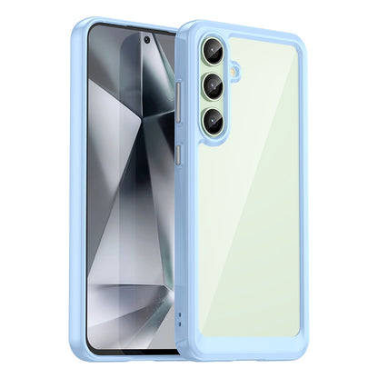 Samsung Galaxy S24 FE 5G Acrylic Hybrid TPU Protective Phone Case, Colourful Series Shockproof Cover
