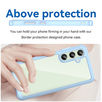 Samsung Galaxy S24 FE 5G Acrylic Hybrid TPU Protective Phone Case, Colourful Series Shockproof Cover