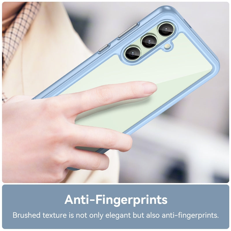 Samsung Galaxy S24 FE 5G Acrylic Hybrid TPU Protective Phone Case, Colourful Series Shockproof Cover