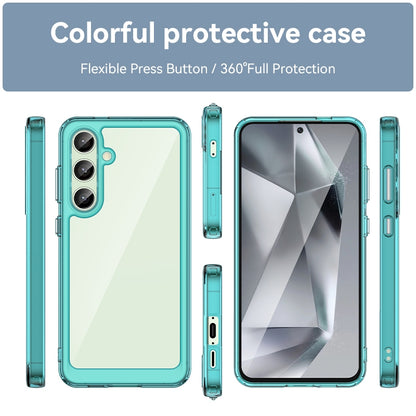 Samsung Galaxy S24 FE 5G Acrylic Hybrid TPU Protective Phone Case, Colourful Series Shockproof Cover