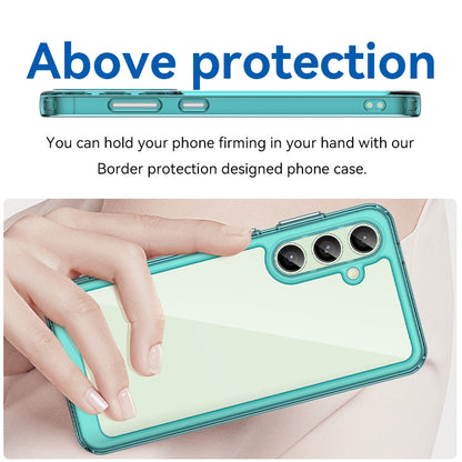 Samsung Galaxy S24 FE 5G Acrylic Hybrid TPU Protective Phone Case, Colourful Series Shockproof Cover