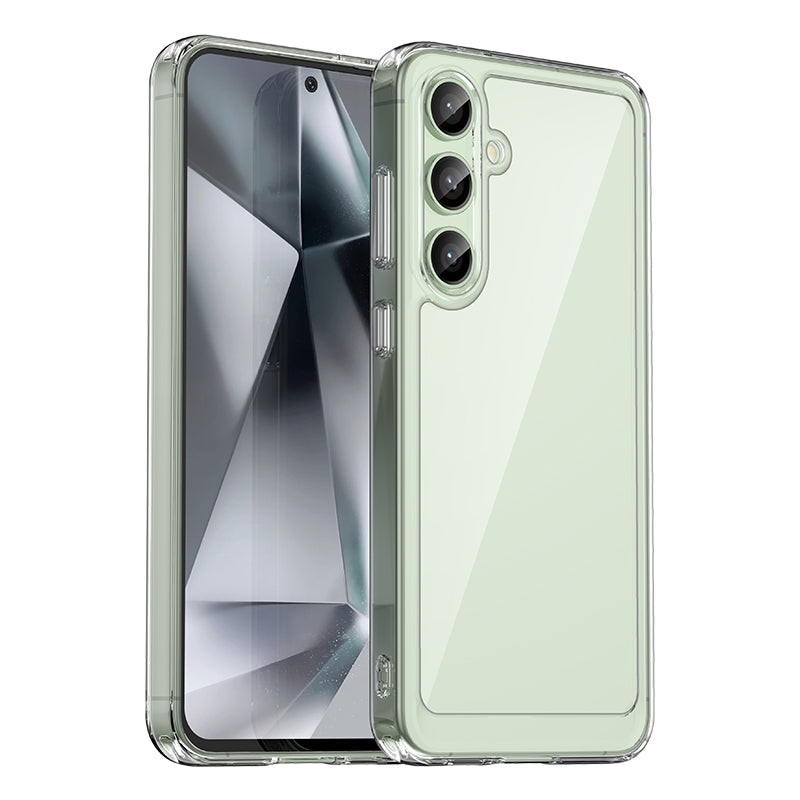 Samsung Galaxy S24 FE 5G Acrylic Hybrid TPU Protective Phone Case, Colourful Series Shockproof Cover