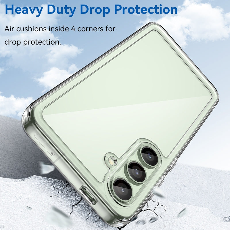 Samsung Galaxy S24 FE 5G Acrylic Hybrid TPU Protective Phone Case, Colourful Series Shockproof Cover