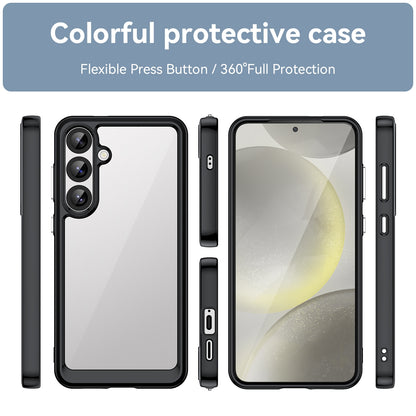 Samsung Galaxy S25+ 5G Acrylic Hybrid TPU Protective Phone Case, Colourful Series Shockproof Cover