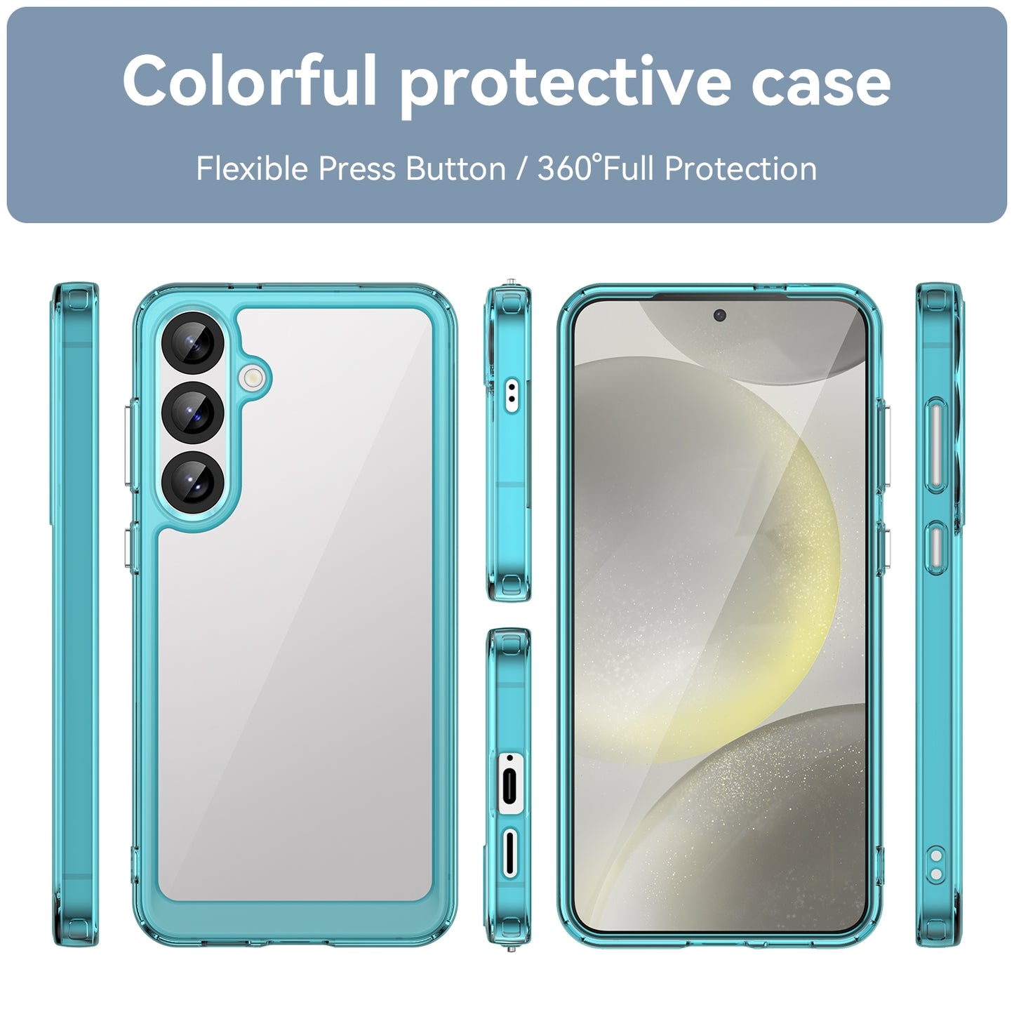 Samsung Galaxy S25+ 5G Acrylic Hybrid TPU Protective Phone Case, Colourful Series Shockproof Cover