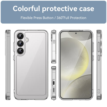 Samsung Galaxy S25+ 5G Acrylic Hybrid TPU Protective Phone Case, Colourful Series Shockproof Cover