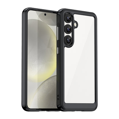 Samsung Galaxy S25 5G Acrylic Hybrid TPU Protective Phone Case, Colourful Series Shockproof Cover