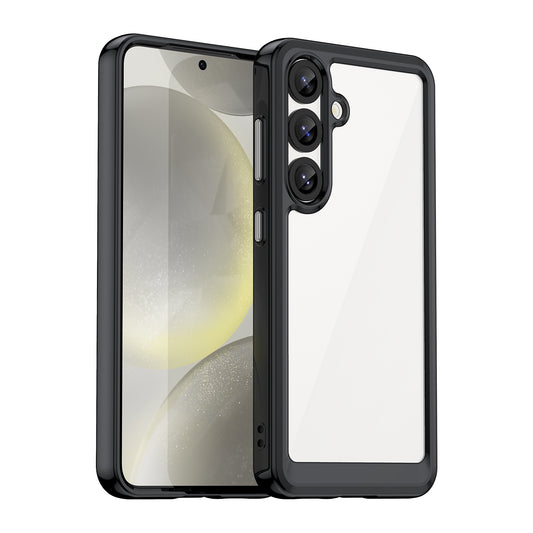 Samsung Galaxy S25 5G Acrylic Hybrid TPU Protective Phone Case, Colourful Series Shockproof Cover