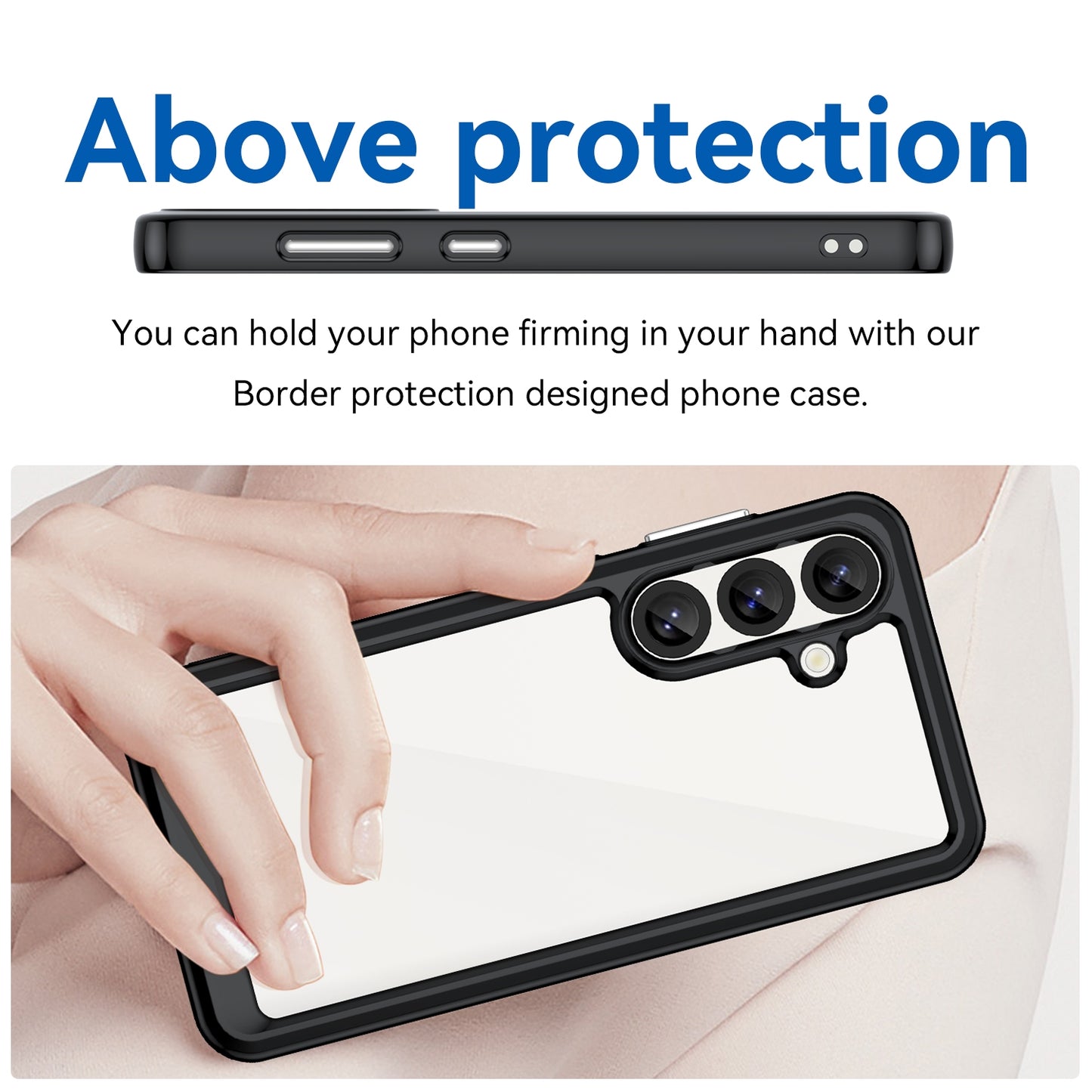 Samsung Galaxy S25 5G Acrylic Hybrid TPU Protective Phone Case, Colourful Series Shockproof Cover